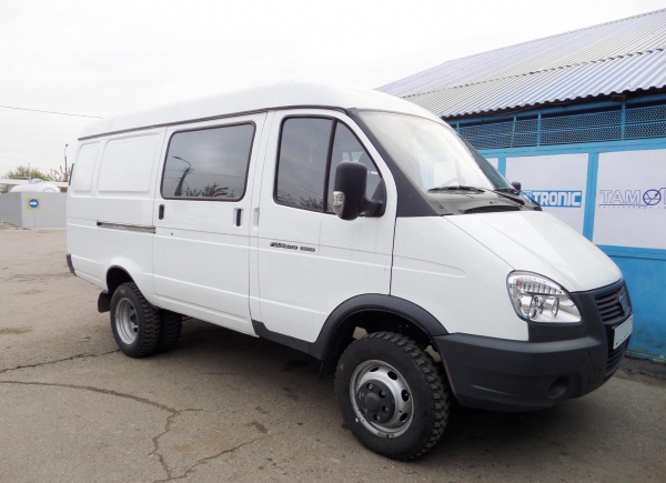 GAZ-27057 (ГАЗ-27057)  гбо 4-го поколения Lovato (Италия) CNG (метан) цельнометаллические баллоны (тип-1) объемом по 50 литров каждый.