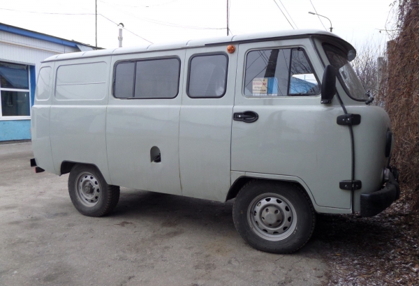 UAZ 390995 (УАЗ-390995)  гбо 4-го поколения Lovato (Италия) CNG (метан) 4–е металлических баллона (тип-1) объемом по 50 литров каждый.