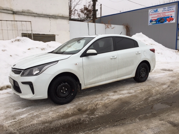 Kia Rio  (КИА РИО) гбо пропан 4-го поколения Дигитроник  баллон 42 литра.